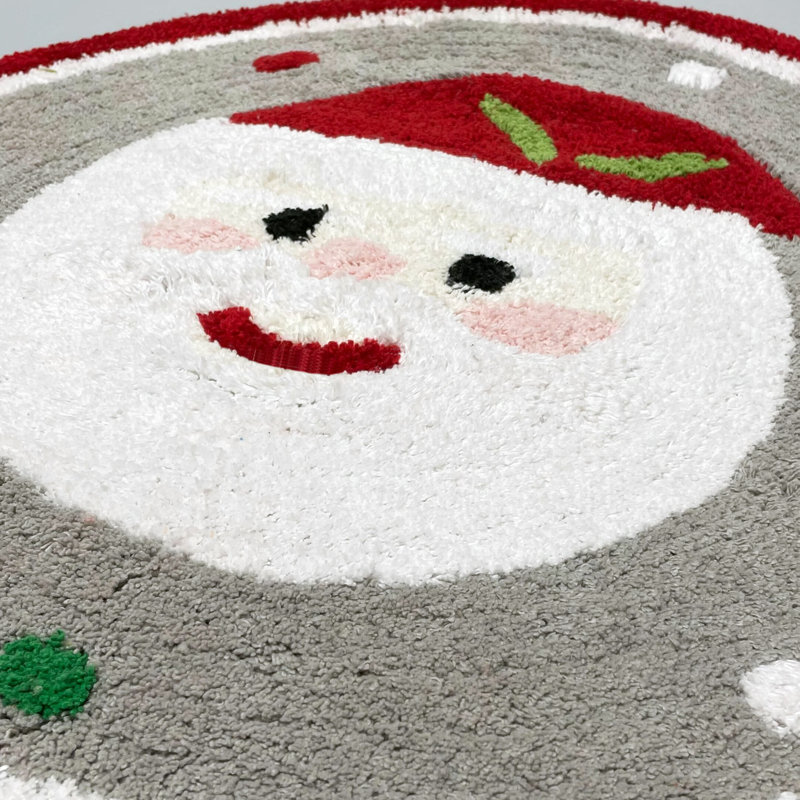 Barberton Circle Christmas Bath Mat