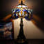 Mini lampe de table en verre coloré Tiffany