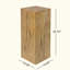 Table de bout carrée à colonne MGO, finition vieillie d'aspect bois, se mélange à différentes hauteurs, utilisation intérieure ou extérieure-115192811-123629213