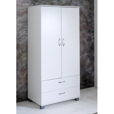 Booth 2 Door Solid Wood Wardrobe