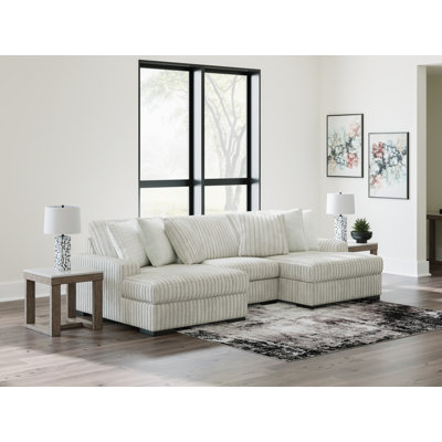 Brunton 3-Piece Sectional With Double Chaise