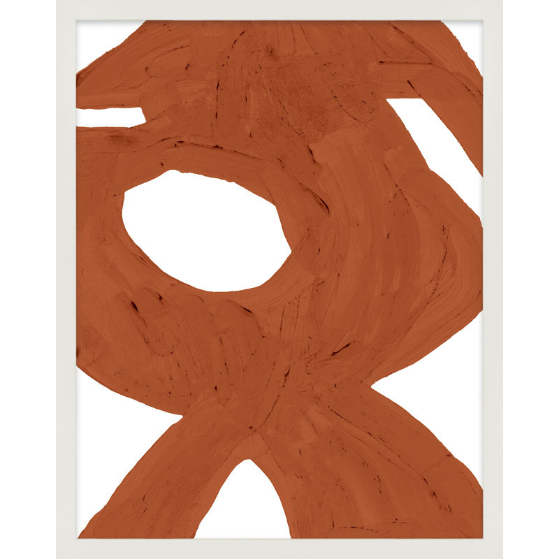Copper Harmony 2 Print by Andrea Stokes, White Framed, 30" H x 24" W x 1.25" D