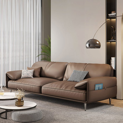 Genuine Leather Modular Sofa cushion couch