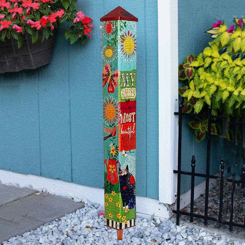 Echo Valley 3784 "must Always Have Flowers Solar Spirit Pole