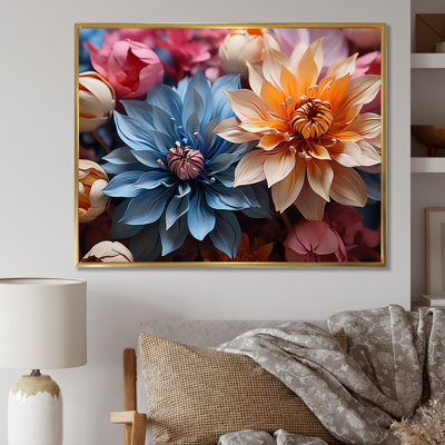 «Colorful Cornflowers Abstraction II», reproduction sur toile