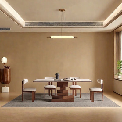 Creative block-stacking style dining table set