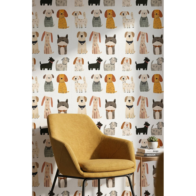 Adhésif mural chien peler et coller