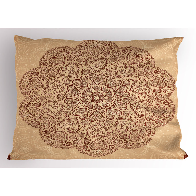 Ensemble de 2 taies décoratives Ambesonne Brown Mandala
