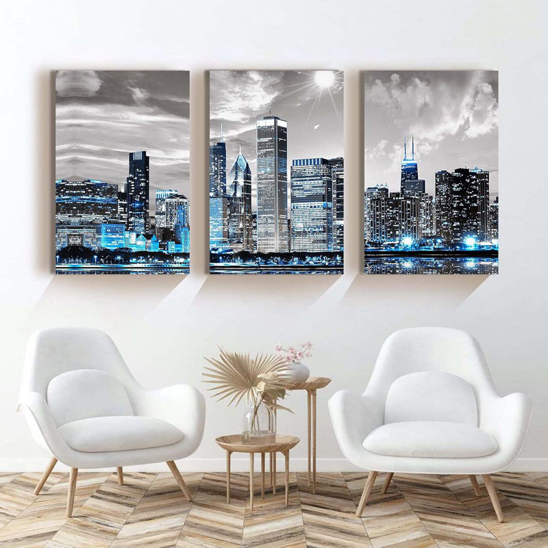 3 Piece Wrapped Canvas Print