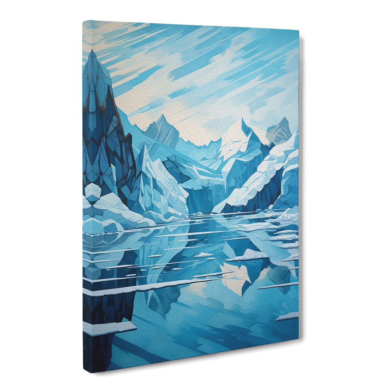 Glacier Orphism - Art Prints - Wrapped Canvas, 76cm H x 50cm W x 3cm D