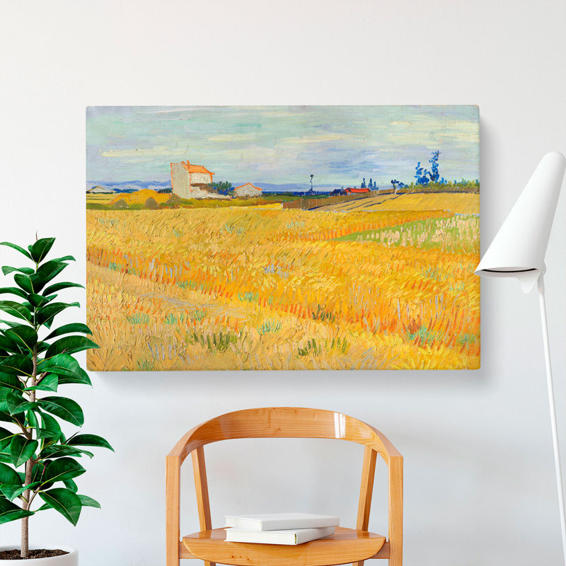 Wheat Field by Vincent Van Gogh - Wrapped Canvas, 35cm H x 50cm W x 3cm D
