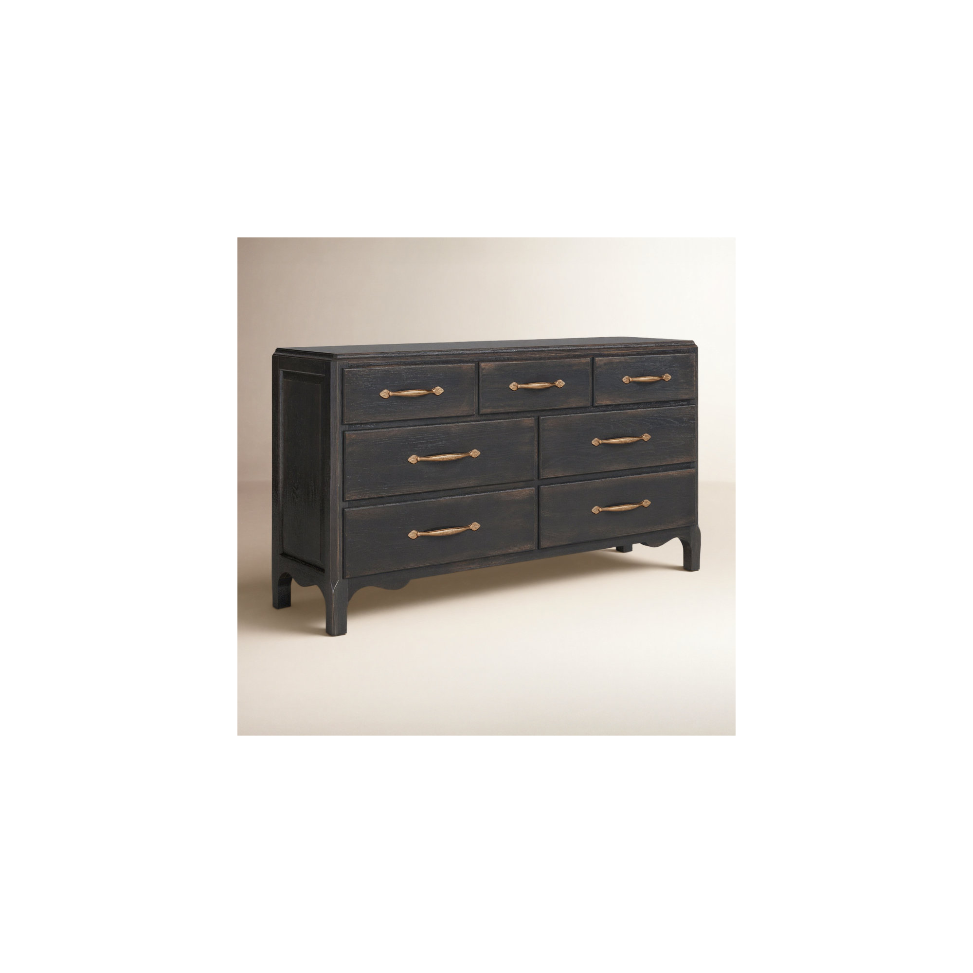 Alcy 7 - Drawer Dresser, Black