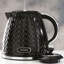 Daewoo Argyle Black Matching Kettle, 4-Slice Toaster & 23L Microwave Set
