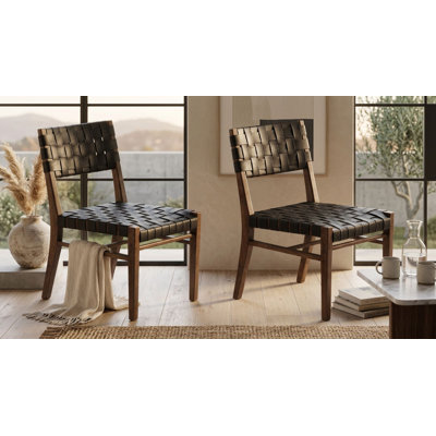 Chaise d'appoint empilable en bois massif Anotidaishe