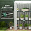 Outsunny 3 Tier Mini Greenhouse Reinforced PE Cover 100 x 40 x 150cm-1542645263