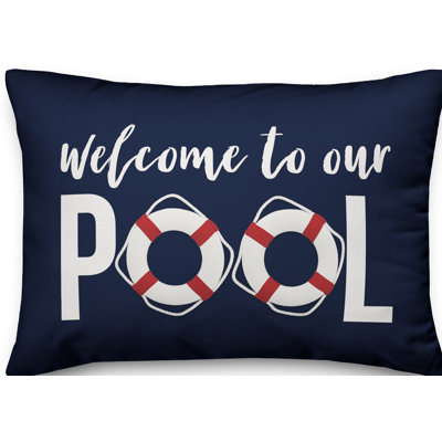 Outdoor Reversible Throw Pillow
