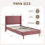 Lit simple tapissier Callie Kids-129723449