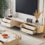 Modern minimalist rock slab TV stand cabinet-107361145