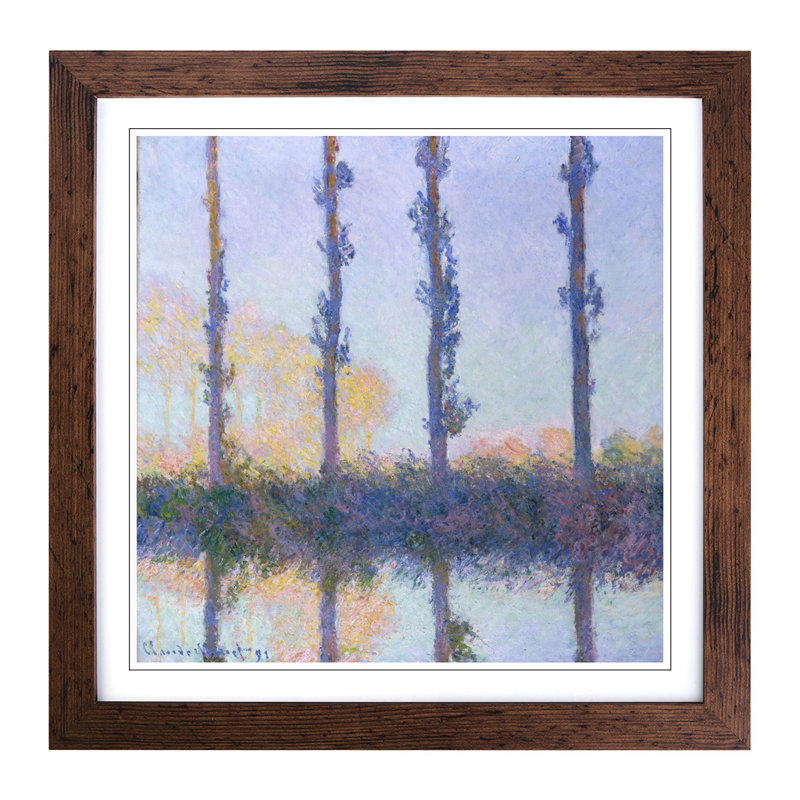 Claude Monet - Single Picture Frame Painting, Walnut