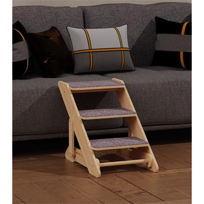 Rampe d'escalier réglable en bois