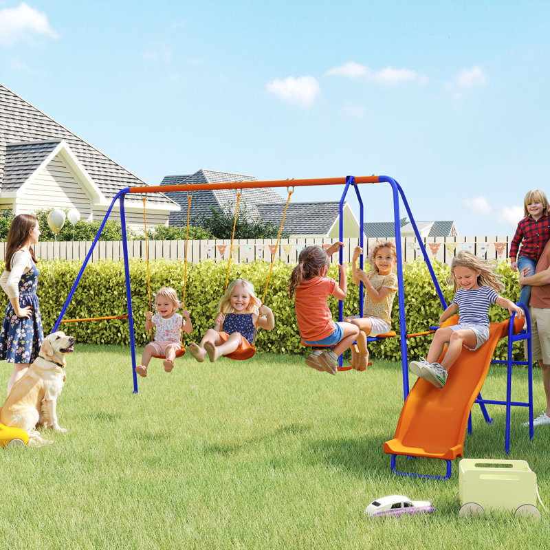 Ebern Designs Metal Swing Seat