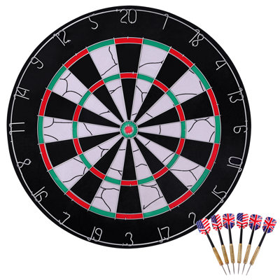 Jeu de fléchettes avec fléchettes