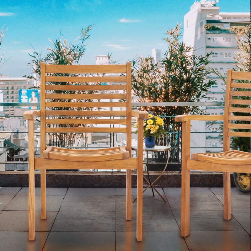 Cilla Outdoor Teak Dining Armchair