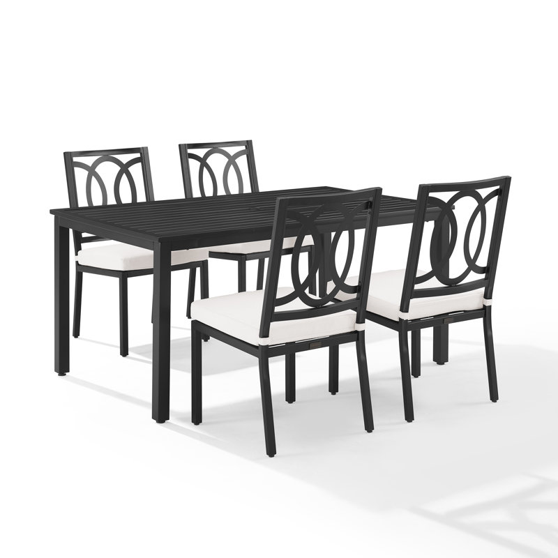 4 - Person Patio Dining Set with Rectangular Table , Cushions Included