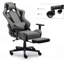 Fabric Gaming Chair with Footrest