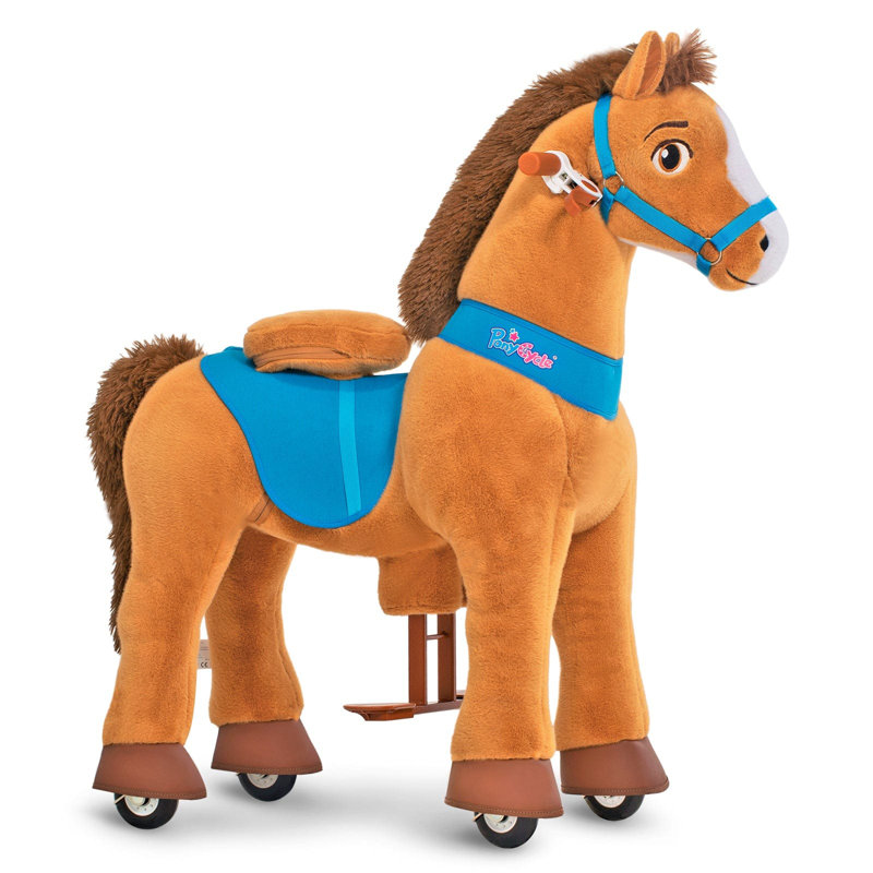 Model E Ride On Horse, Brun, H 35,4 po x l 15,7 po x P 33,1 po