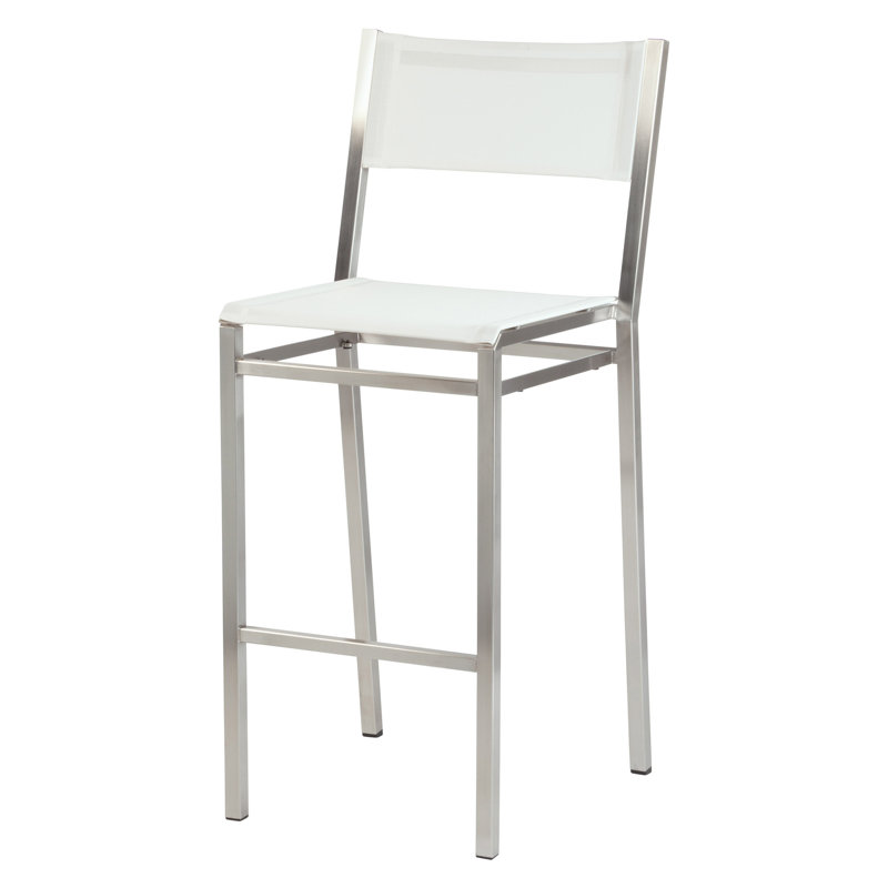 Equinox Outdoor Dining Chair, Pearl, 29"