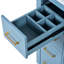 Meuble-lavabo en céramique 30 po. Structure et bois massif. Matériaux d'accessoires indigo.-835354377