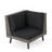 SOFA SET CORNER+TABLE - BROWN