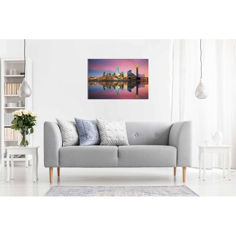 Dallas Texas Skyline - Wrapped Canvas Print, 20cm H x 31cm W