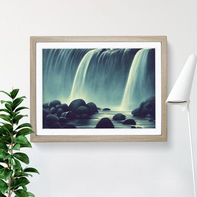 Illuminating Waterfall - Single Picture Frame Print