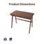 Bureau en bois d'hévéa massif avec tiroir, bureau de bureau à cadre en A de 99 cm (39 po) pour la maison