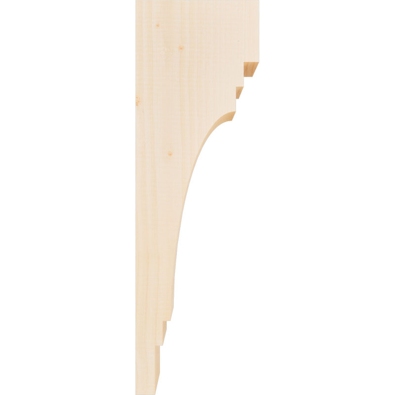 Corbeau Pescadero, H 24 po x l 3,5 po x P 8 po, Sapin de Douglas, Lisse