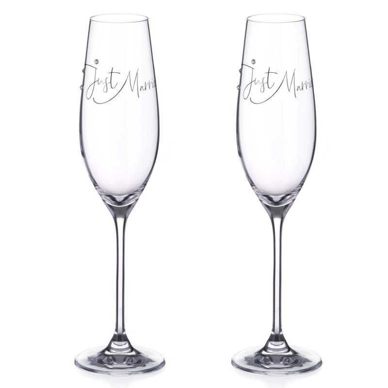 Swarovski 210ml Crystal Flute Set