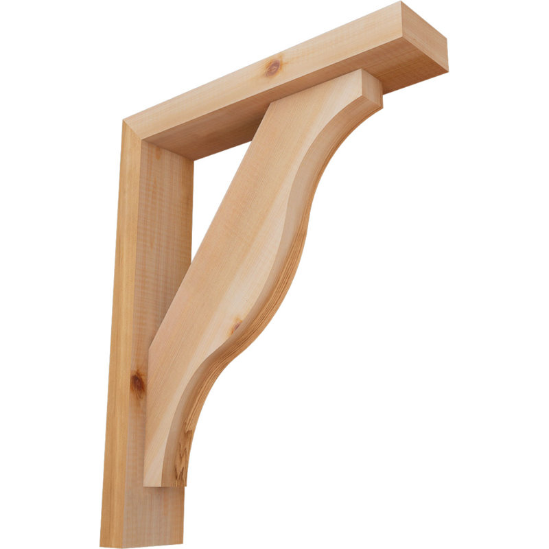 Support l 3 1/2 po x P 16 po x H 20 po Funston Block, 20 x 16, Cèdre rouge occidental de l 3 1/2 po (lisse)