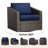 Tiaka 2-Person Swivel Outdoor Seating Group-300930574-300930569