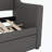 Daybed with Trundle, Upholstered Daybed with Charging Station and LED Lights-1959252398