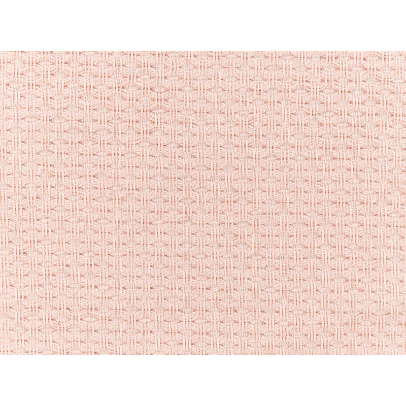 HATTON Cotton Solid Colour Bedspread, Pastel Pink, 220 x 220 cm Bedspread