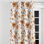 Rideaux classiques Boho pour la chambre à coucher - Rideau à œillets orange Azira - 1 panneau