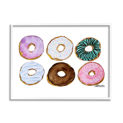 " Various Trendy Frosted Sprinkled Donuts Pastries Dessert " by Angela Nickeas