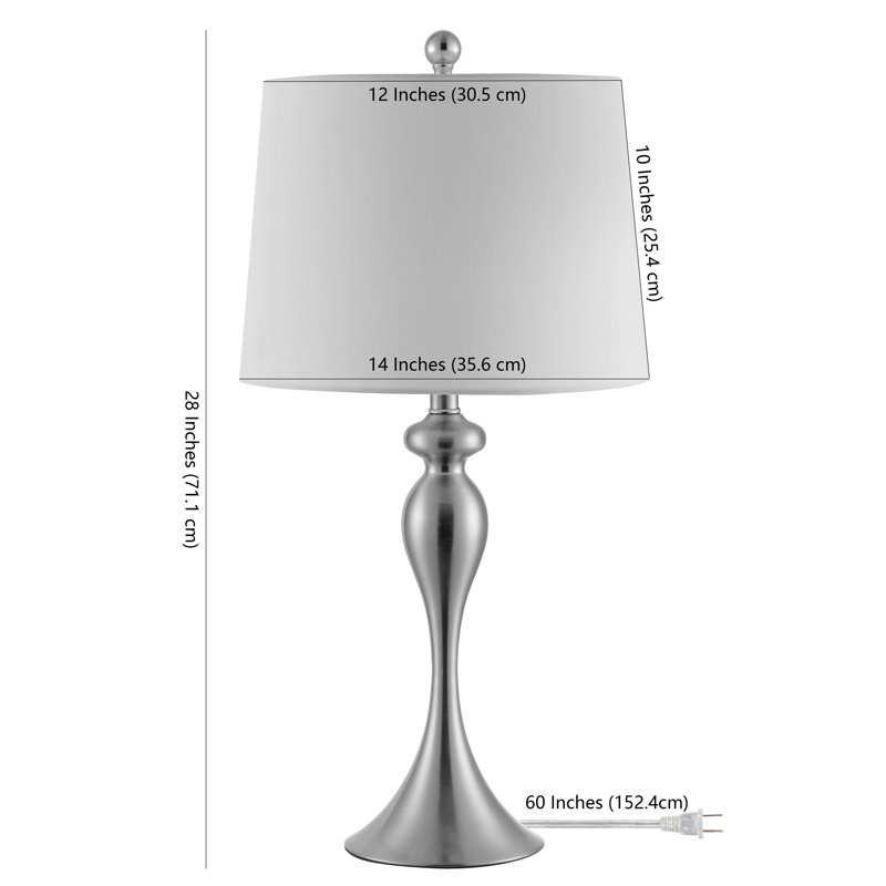 Lampe standard en nickel 28 po Navilas