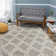 Tapis géométrique gris