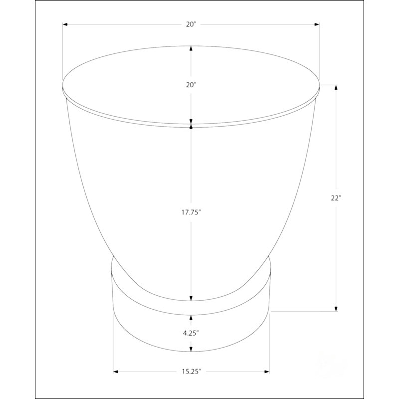 Table d'appoint contemporaine, Chrome chrome