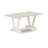 5-piece dinner table set contains a linen white (Off-White) kitchen table and 4 shitake linen fabric dining chairs with high back - Wire brushed linen white.-667263809-598107238-598107232