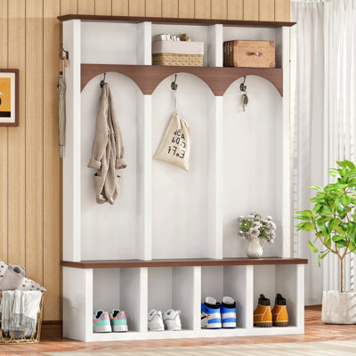 76.7"H Hall Tree with Open Storage by Lark Manor