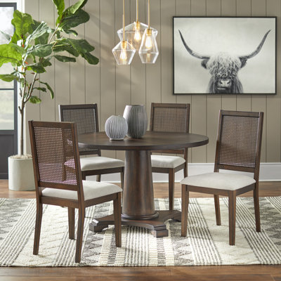 Grimball 4 - Person Pedestal Dining Set